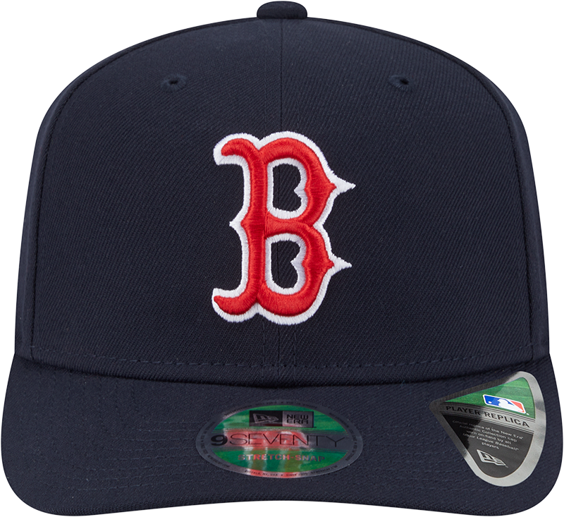 Boston Red Sox Navy New Era Player Replica 9SEVENTY Stretch Snap Adjustable Hat Official Team Hat Sports Fan Cap Official NFL Team Hat Football Fan Cap