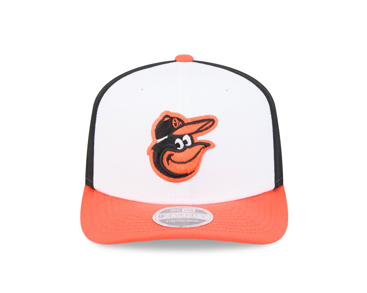Baltimore Orioles Home New Era Player Replica 9SEVENTY Stretch Snap Adjustable Hat Official Team Hat Sports Fan Cap Official NFL Team Hat Football Fan Cap