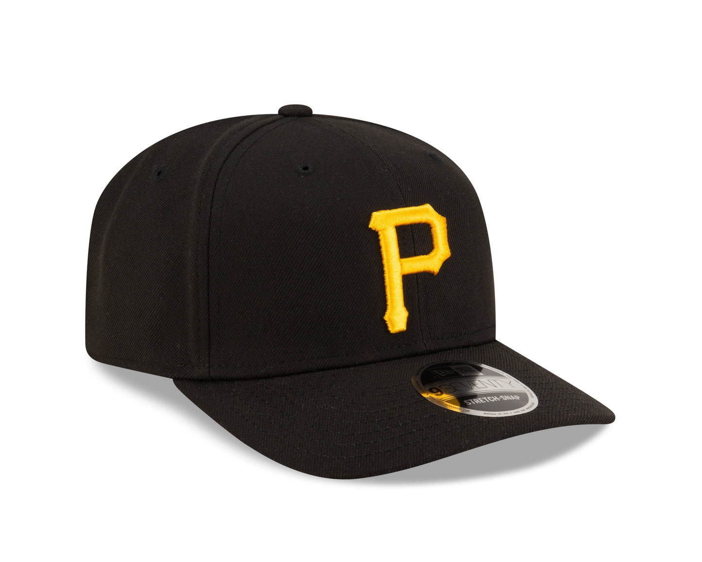 Pittsburgh Pirates Black New Era Player Replica 9SEVENTY Stretch Snap Adjustable Hat Official Team Hat Sports Fan Cap Official NFL Team Hat Football Fan Cap