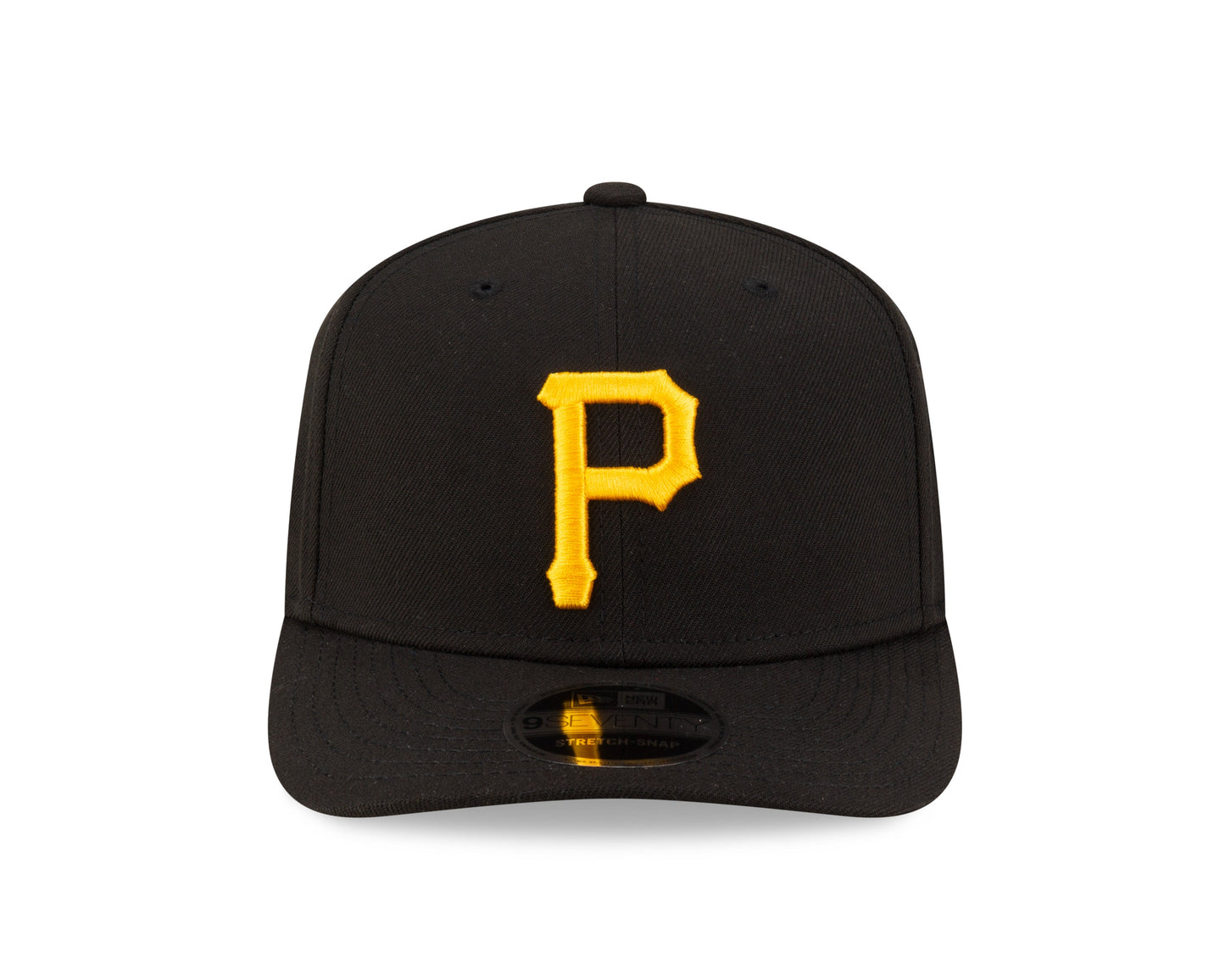 Pittsburgh Pirates Black New Era Player Replica 9SEVENTY Stretch Snap Adjustable Hat Official Team Hat Sports Fan Cap Official NFL Team Hat Football Fan Cap