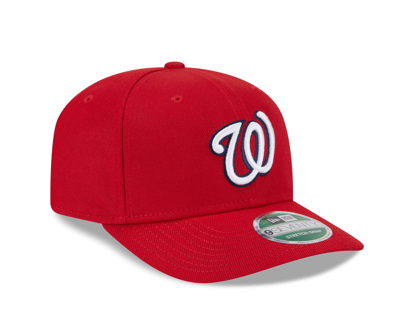 Washington Nationals Red New Era Player Replica 9SEVENTY Stretch Snap Adjustable Hat Official Team Hat Sports Fan Cap Official NFL Team Hat Football Fan Cap