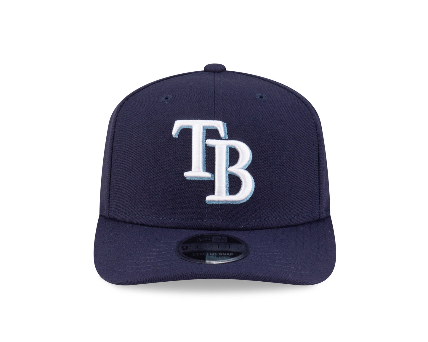 Tampa Bay Rays Navy New Era Player Replica 9SEVENTY Stretch Snap Adjustable Hat Official Team Hat Sports Fan Cap Official NFL Team Hat Football Fan Cap