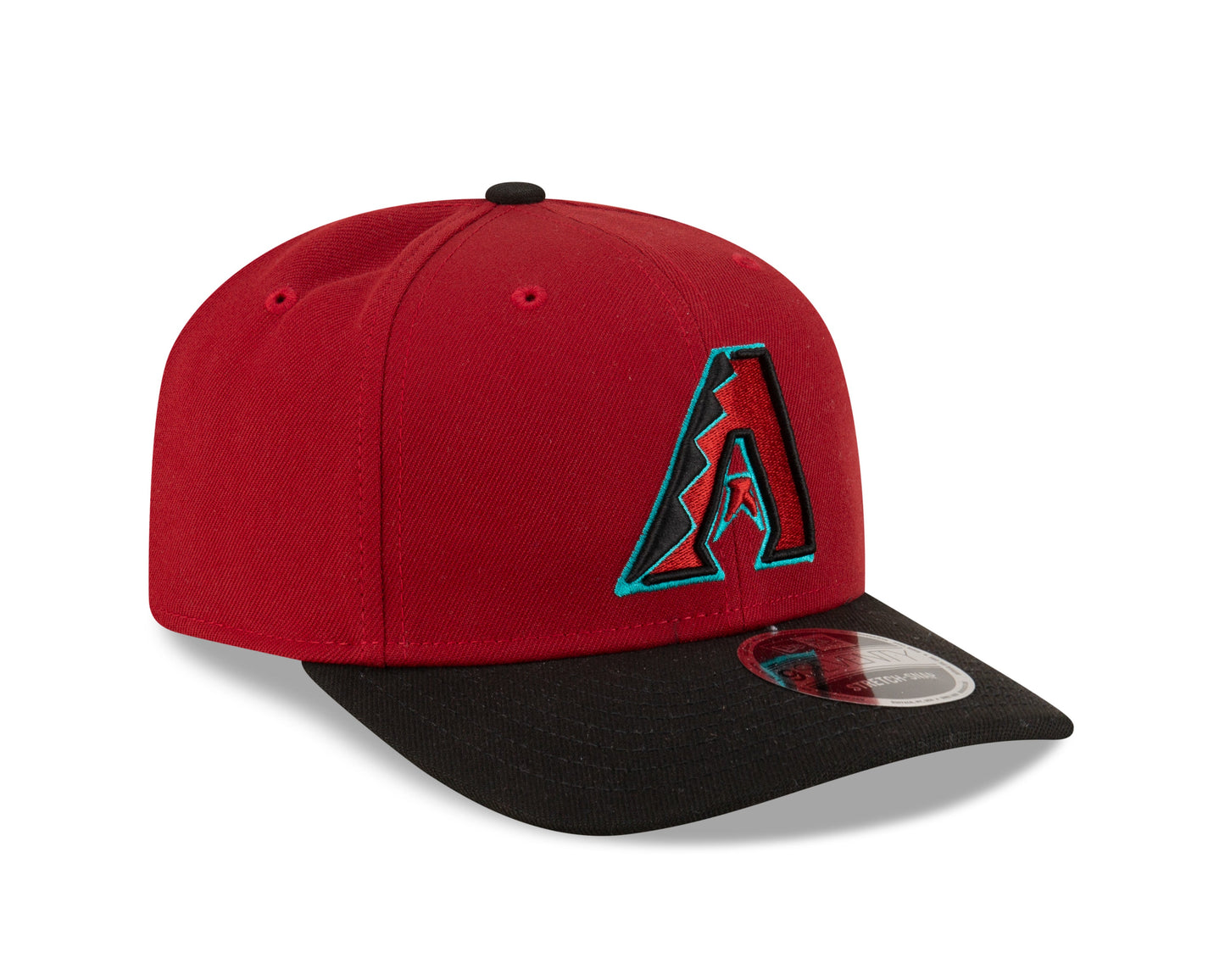 Arizona Diamondbacks Red New Era Player Replica 9SEVENTY Stretch Snap Adjustable Hat Official Team Hat Sports Fan Cap Official NFL Team Hat Football Fan Cap