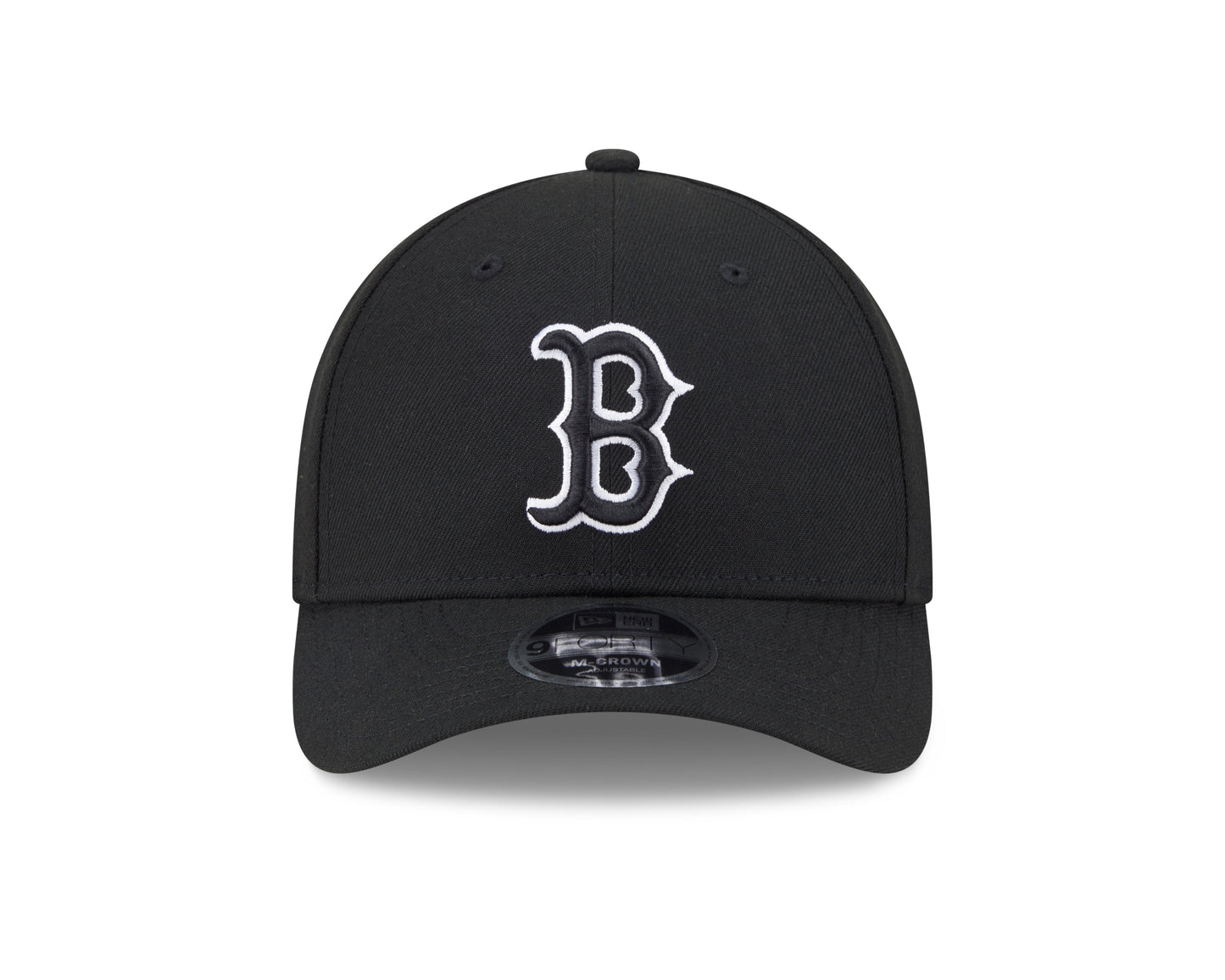 Boston Red Sox Black and White New Era M-Crown 9FORTY Adjustable Hat Official Team Hat Sports Fan Cap Official NFL Team Hat Football Fan Cap