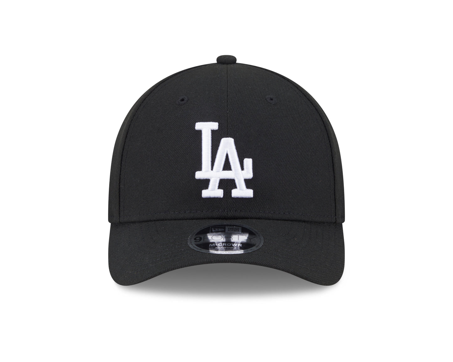 Los Angeles Dodgers Black and White New Era M-Crown 9FORTY Adjustable Hat Official Team Hat Sports Fan Cap Official NFL Team Hat Football Fan Cap