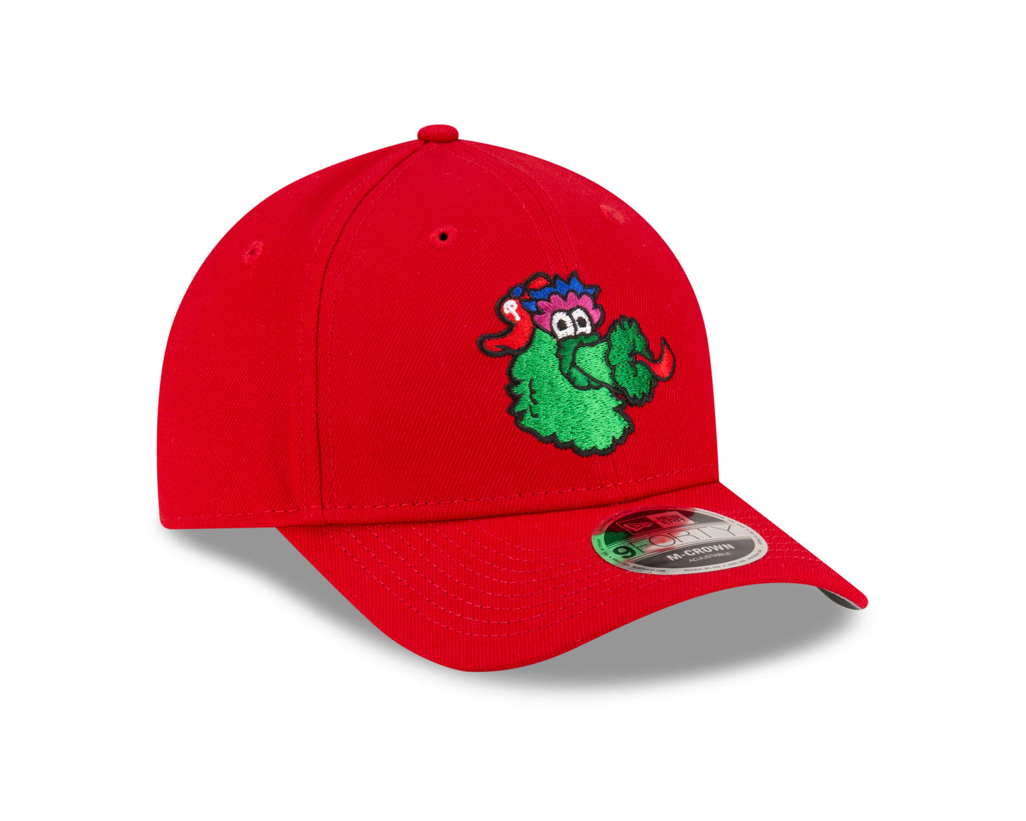 Philadelphia Phillies Red Fanatic New Era M-Crown 9FORTY Adjustable Hat Official Team Hat Sports Fan Cap Official NFL Team Hat Football Fan Cap