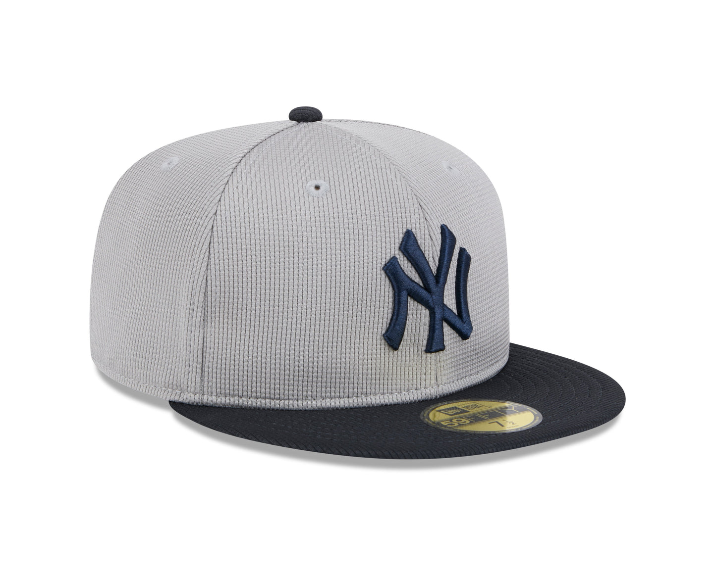 New York Yankees New Era Road Grey 2025 Spring Training 59FIFTY Fitted Hat Official Team Hat Sports Fan Cap Official NFL Team Hat Football Fan Cap