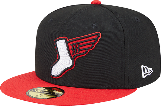 Chicago White Sox New Era 2025 City Connect Alternate 59FIFTY Fitted Hat - Black/Red Official Team Hat Sports Fan Cap Official NFL Team Hat Football Fan Cap