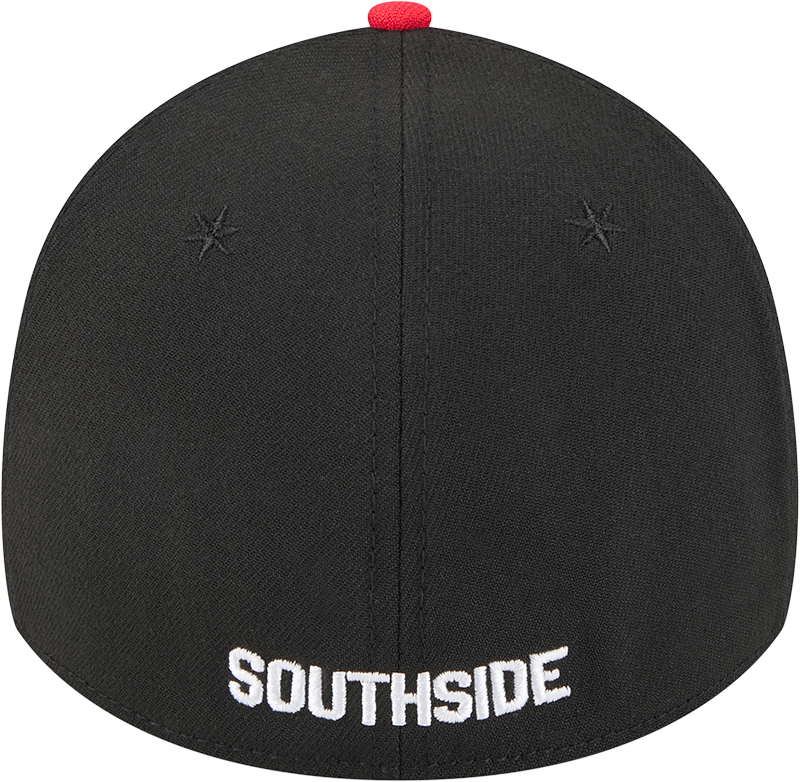 Chicago White Sox 2025 City Connect Alternate Black/Red New Era 39THIRTY Flex Fit Hat Official Team Hat Sports Fan Cap Official NFL Team Hat Football Fan Cap