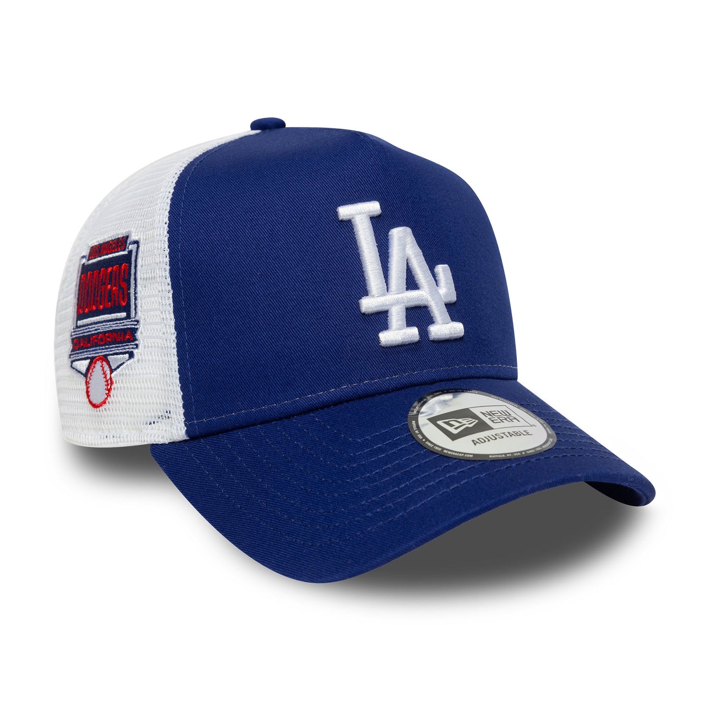 Los Angeles Dodgers MLB Trucker Snapback Side Patch New Era Blue/White Official Team Hat Sports Fan Cap Official NFL Team Hat Football Fan Cap