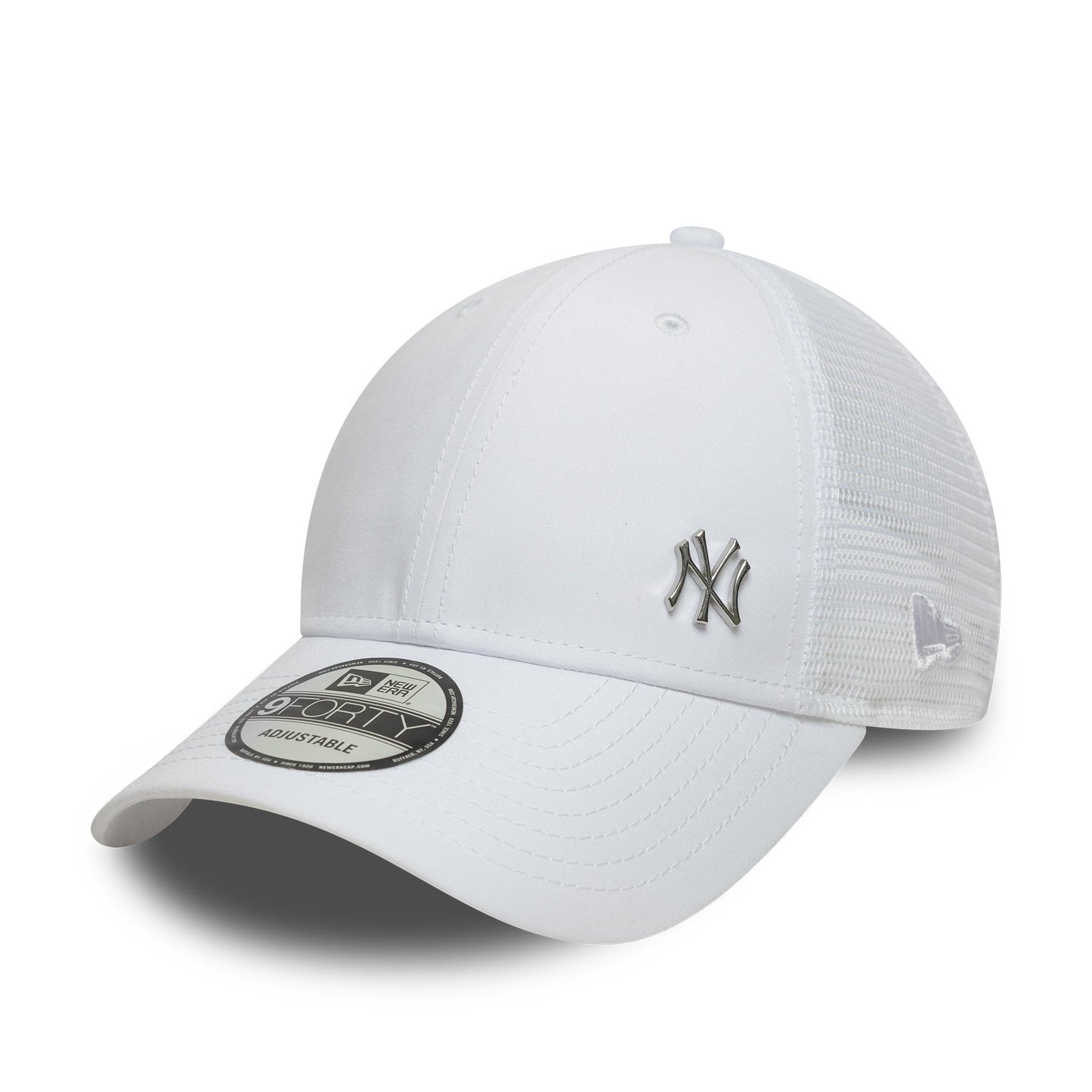 New York Yankees MLB Flawless 9forty Trucker Snapback White Official Team Hat Sports Fan Cap Official NFL Team Hat Football Fan Cap