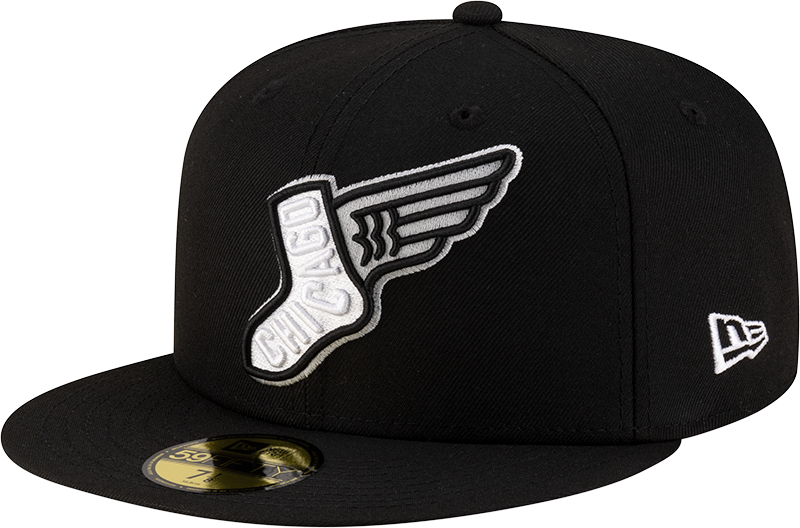 Chicago White Sox New Era 2025 City Connect Team Color 59FIFTY Fitted Hat -Black Official Team Hat Sports Fan Cap Official NFL Team Hat Football Fan Cap