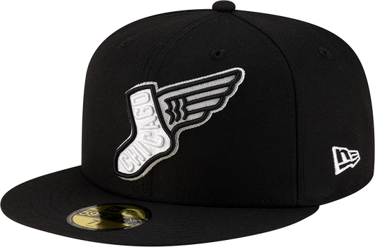 Chicago White Sox New Era 2025 City Connect Team Color 59FIFTY Fitted Hat -Black Official Team Hat Sports Fan Cap Official NFL Team Hat Football Fan Cap