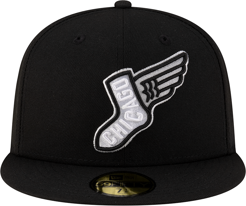 Chicago White Sox New Era 2025 City Connect Team Color 59FIFTY Fitted Hat -Black Official Team Hat Sports Fan Cap Official NFL Team Hat Football Fan Cap