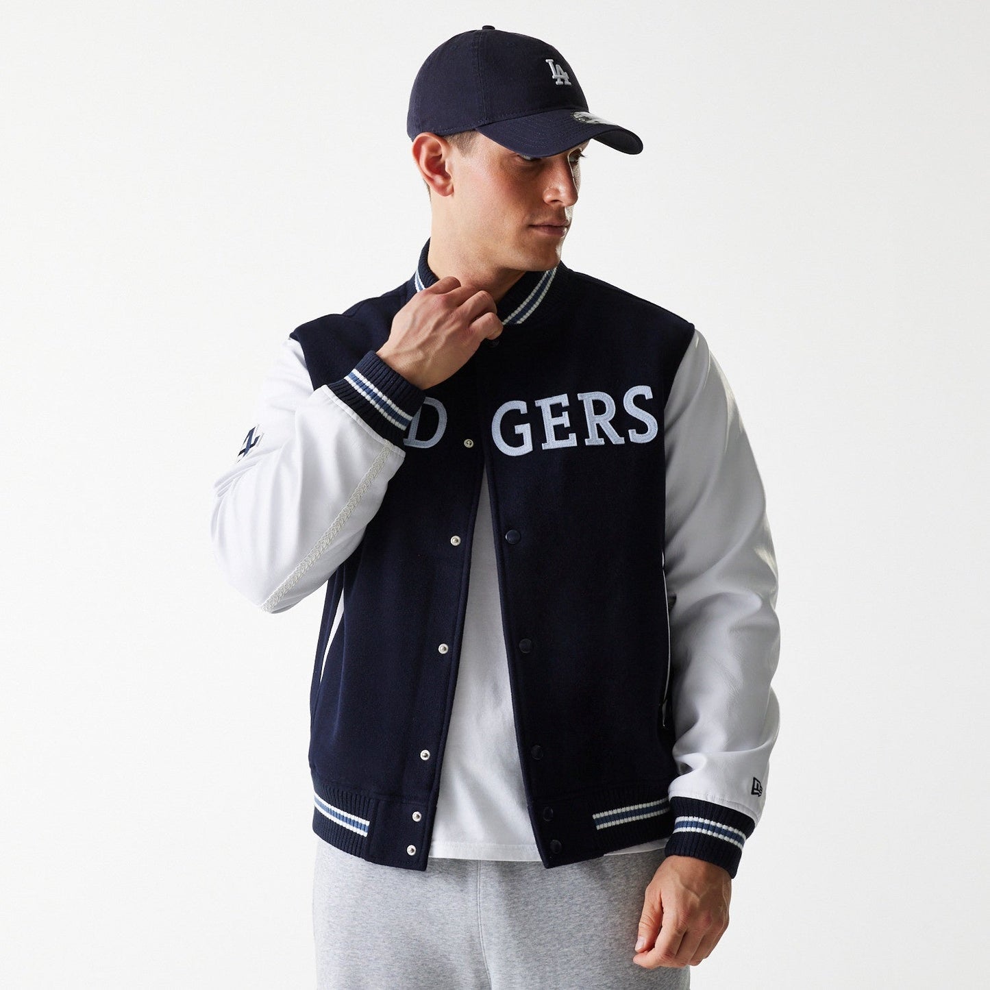 Los Angeles Dodgers MLB Wordmark Varsity Jacket New Era Official Sports Fan Gear Official NFL Fan Gear