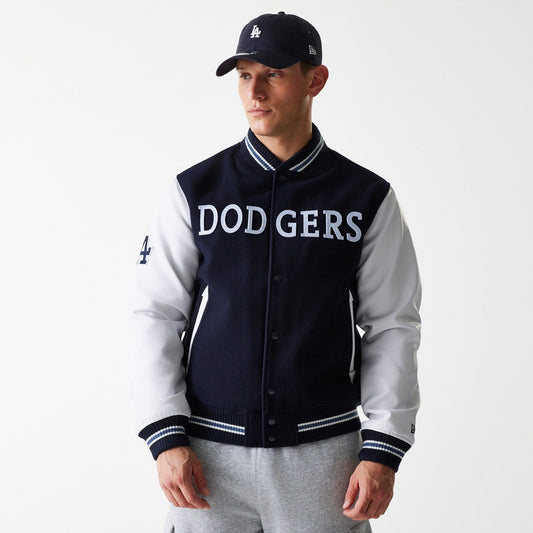 Los Angeles Dodgers MLB Wordmark Varsity Jacket New Era Official Sports Fan Gear Official NFL Fan Gear