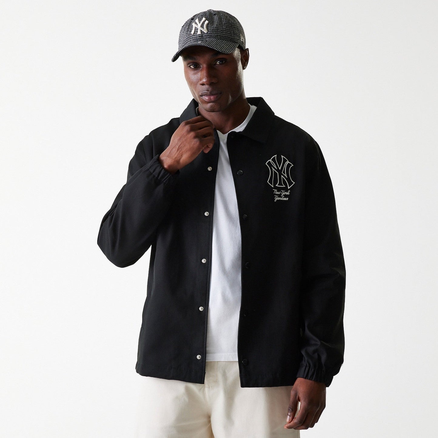 New York Yankees MLB Twill Coaches Jacket New Era Official Sports Fan Gear Official NFL Fan Gear