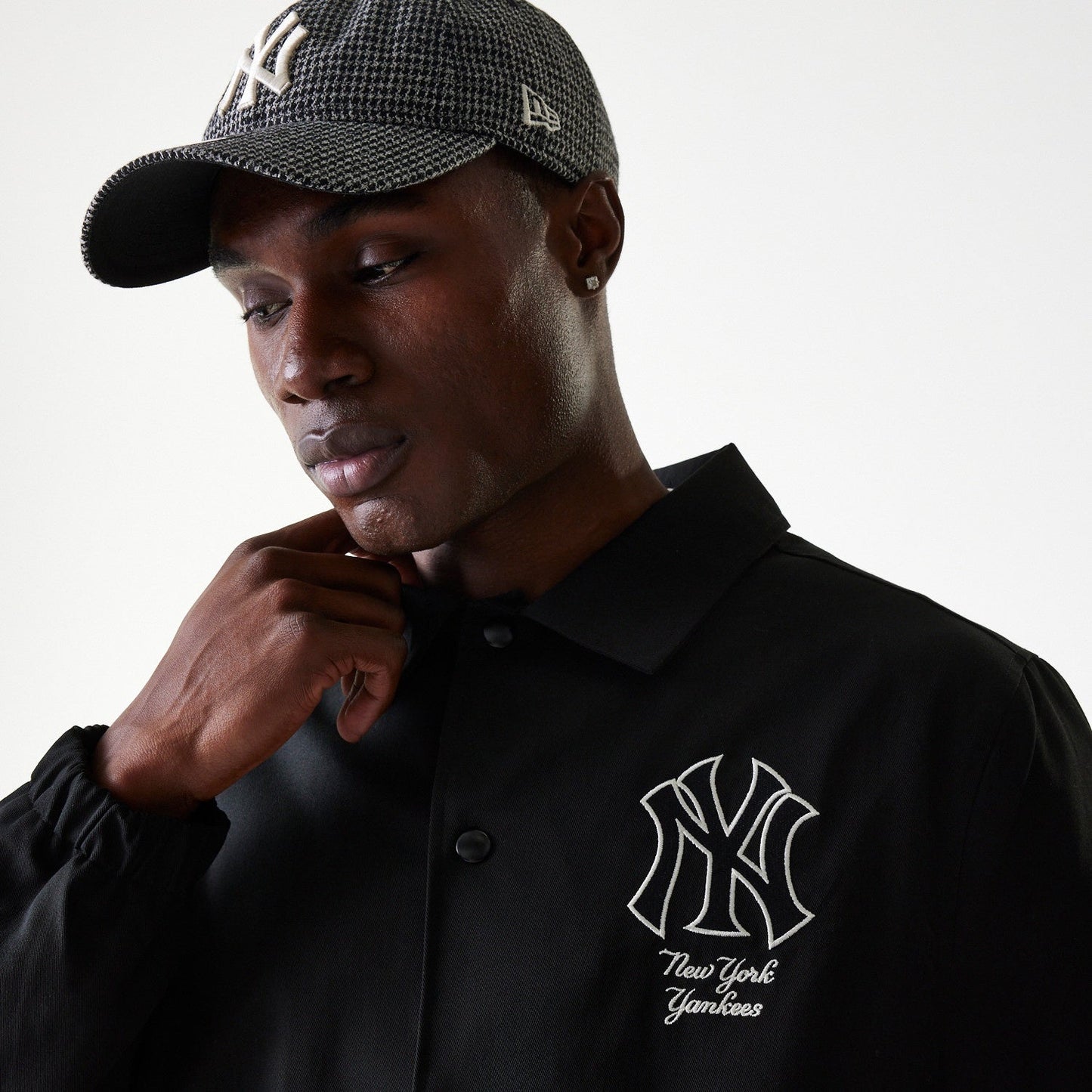 New York Yankees MLB Twill Coaches Jacket New Era Official Sports Fan Gear Official NFL Fan Gear