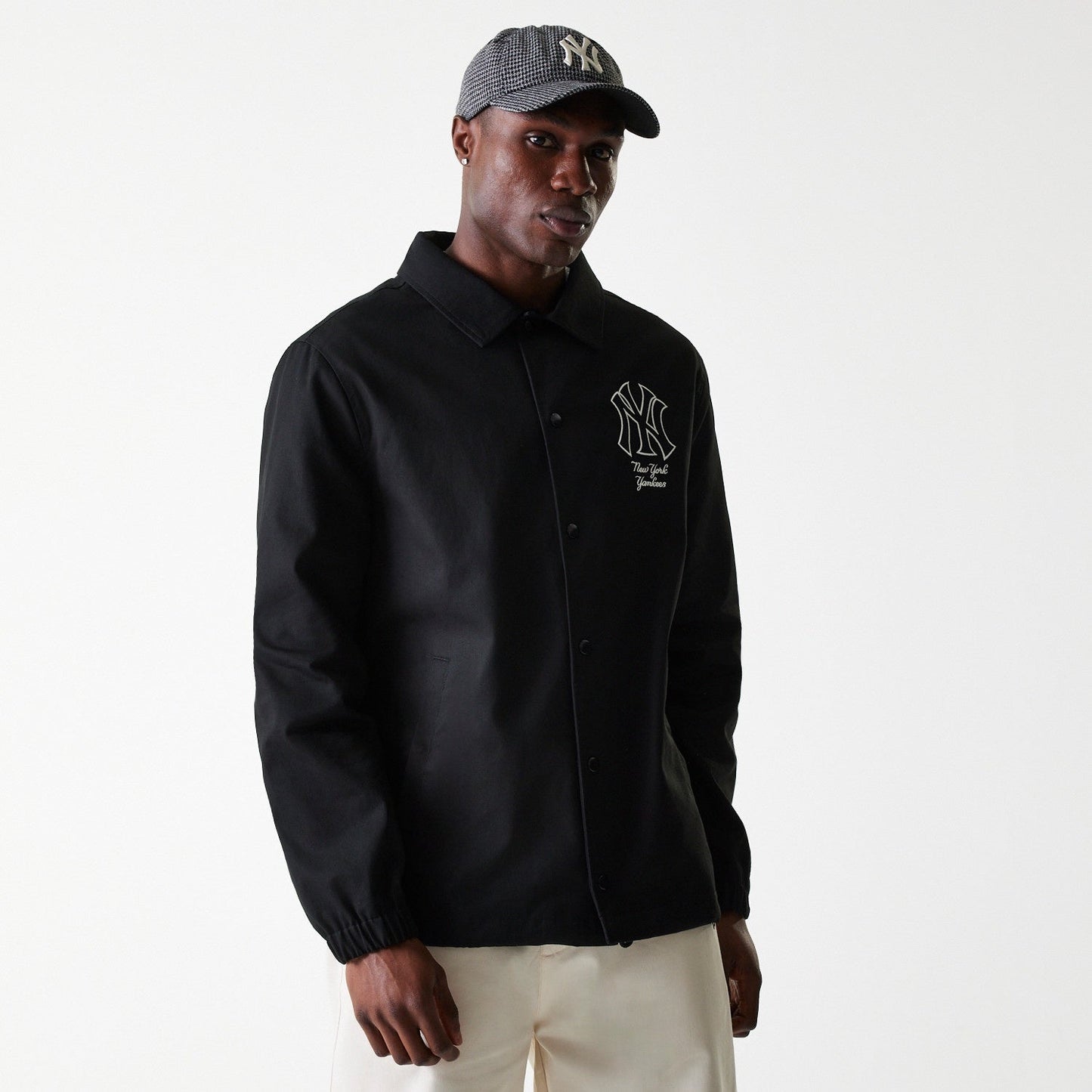 New York Yankees MLB Twill Coaches Jacket New Era Official Sports Fan Gear Official NFL Fan Gear