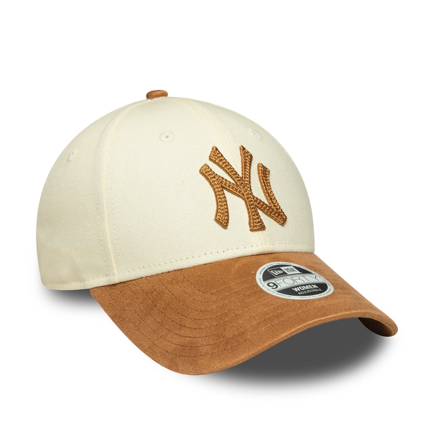 New York Yankees Womens Faux Suede MLB 9FORTY Strapback New Era LTC/CAM Official Team Hat Sports Fan Cap Official NFL Team Hat Football Fan Cap