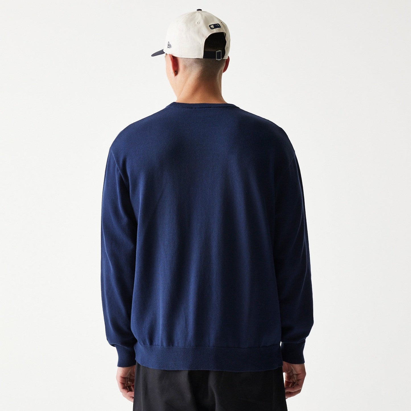 MLB Essential Knit Sweater New York Yankees Navy Official Sports Fan Gear Official NFL Fan Gear
