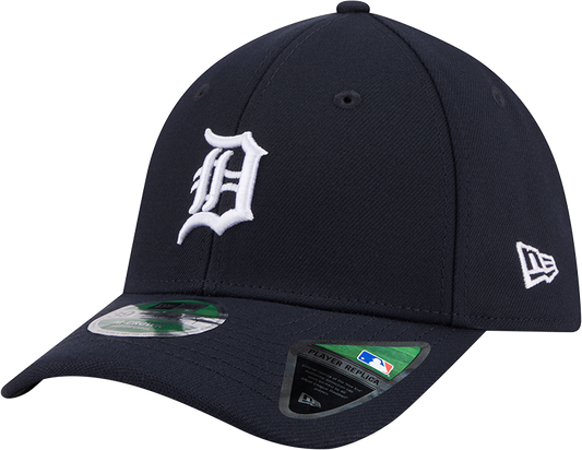 Detroit Tigers New Era M-Crown Player Replica 39Thirty Navy Flex Fit Hat Official Team Hat Sports Fan Cap Official NFL Team Hat Football Fan Cap