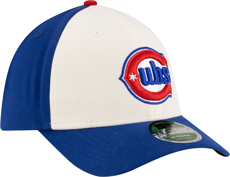 Chicago Cubs New Era M-Crown 39Thirty Alternate 2 Player Replica Blue Flex Fit Hat Official Team Hat Sports Fan Cap Official NFL Team Hat Football Fan Cap