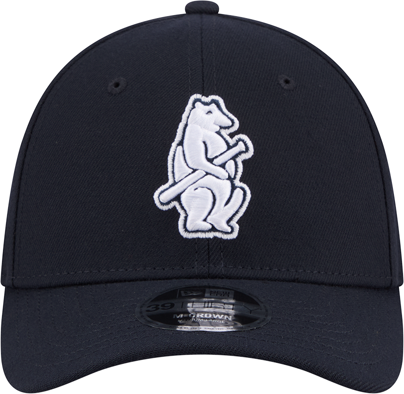 Chicago Cubs Cooperstown Collection 14 New Era M-Crown 39Thirty Navy Flex Fit Hat Official Team Hat Sports Fan Cap Official NFL Team Hat Football Fan Cap