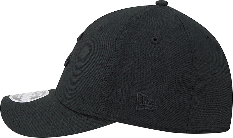Chicago Cubs New Era M-Crown 39Thirty Black Tonal Flex Fit Hat Official Team Hat Sports Fan Cap Official NFL Team Hat Football Fan Cap
