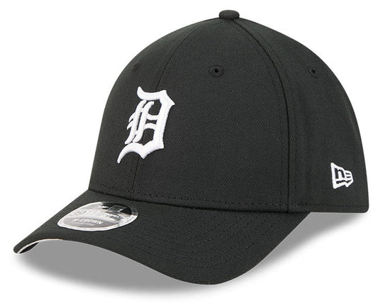 Detroit Tigers M-Crown 39Thirty Black/White Flex Fit Hat Official Team Hat Sports Fan Cap Official NFL Team Hat Football Fan Cap