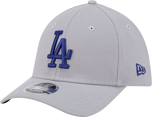 Los Angeles Dodgers New Era M-Crown 39Thirty Gray Flex Fit Hat Official Team Hat Sports Fan Cap Official NFL Team Hat Football Fan Cap