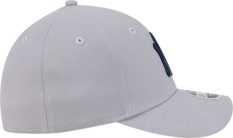 New York Yankees New Era M-Crown 39Thirty Gray Flex Fit Hat Official Team Hat Sports Fan Cap Official NFL Team Hat Football Fan Cap