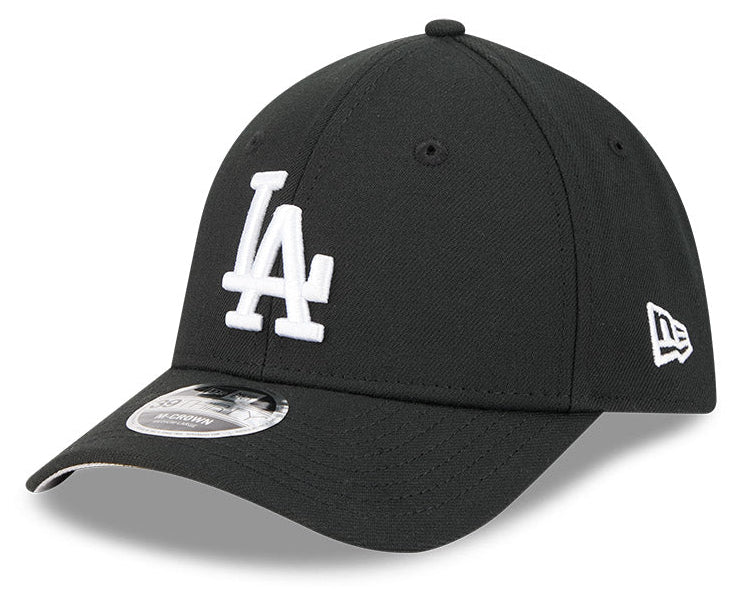 Los Angeles Dodgers M-Crown 39Thirty Black/White Flex Fit Hat Official Team Hat Sports Fan Cap Official NFL Team Hat Football Fan Cap