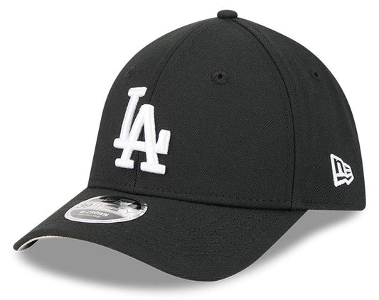 Los Angeles Dodgers M-Crown 39Thirty Black/White Flex Fit Hat Official Team Hat Sports Fan Cap Official NFL Team Hat Football Fan Cap