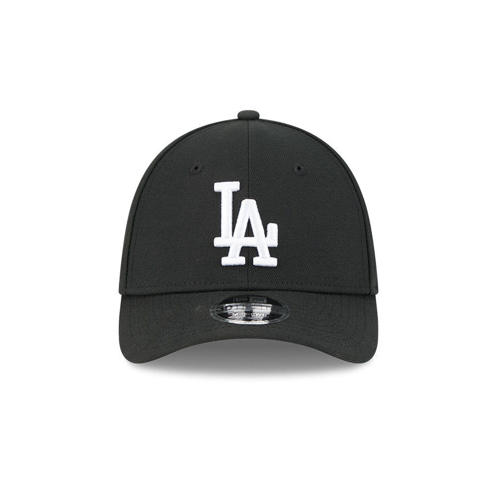 Los Angeles Dodgers M-Crown 39Thirty Black/White Flex Fit Hat Official Team Hat Sports Fan Cap Official NFL Team Hat Football Fan Cap