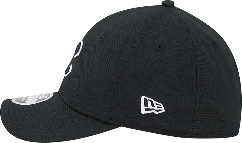 Chicago Cubs New Era M-Crown 39Thirty Black/White Flex Fit Hat Official Team Hat Sports Fan Cap Official NFL Team Hat Football Fan Cap