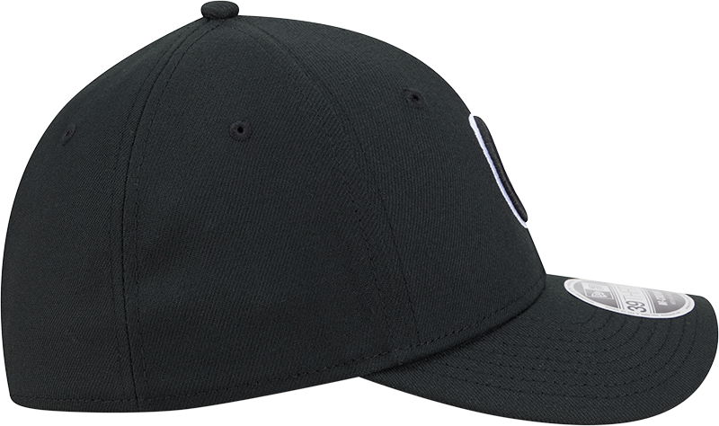 Chicago Cubs New Era M-Crown 39Thirty Black/White Flex Fit Hat Official Team Hat Sports Fan Cap Official NFL Team Hat Football Fan Cap