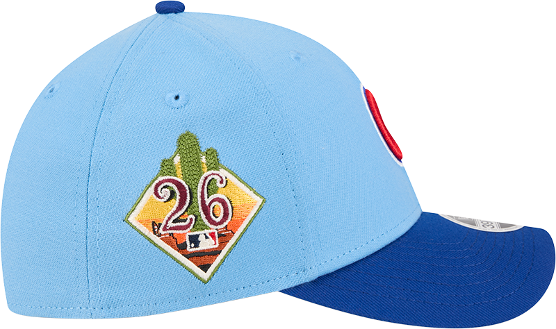 Chicago Cubs New Era 2026 Spring Training M-Crown 39Thirty Player Replica Blue Flex Fit Hat Official Team Hat Sports Fan Cap Official NFL Team Hat Football Fan Cap