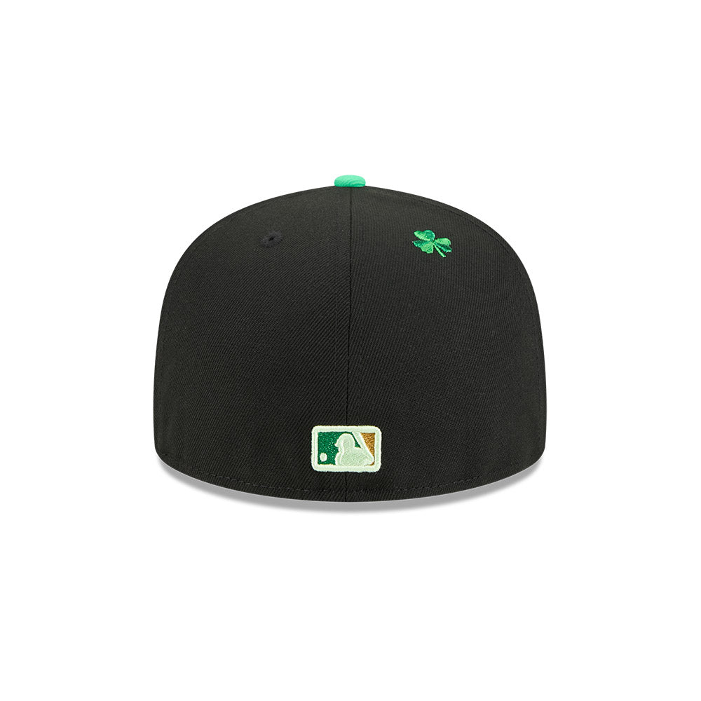 Men's Chicago Cubs New Era Black 2026 St. Patrick's Day Authentic Collection On-Field 59FIFTY Fitted Hat Official Team Hat Sports Fan Cap Official NFL Team Hat Football Fan Cap