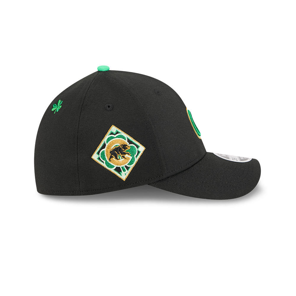 Chicago Cubs New Era M-Crown 39Thirty St. Patrick's Day Flex Fit Hat Official Team Hat Sports Fan Cap Official NFL Team Hat Football Fan Cap