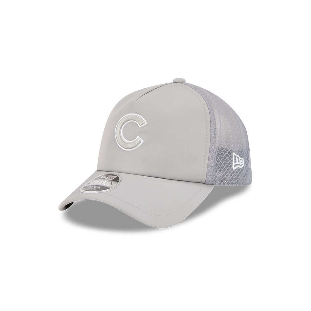 Chicago Cubs New Era 2026 Batting Practice 9Forty APEX "C" Logo Snap Adjustable Hat-Grey Official Team Hat Sports Fan Cap Official NFL Team Hat Football Fan Cap