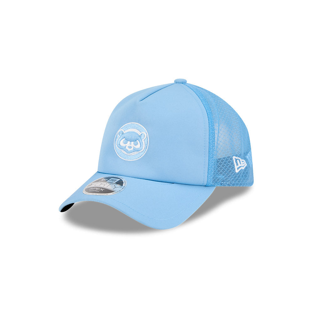 Chicago Cubs New Era 2026 Batting Practice 9Forty APEX "1984 Bear" Logo Snap Adjustable Hat-Sky Blue Official Team Hat Sports Fan Cap Official NFL Team Hat Football Fan Cap