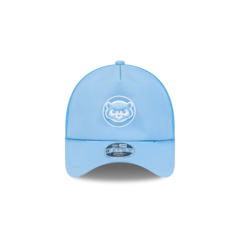Chicago Cubs New Era 2026 Batting Practice 9Forty APEX "1984 Bear" Logo Snap Adjustable Hat-Sky Blue Official Team Hat Sports Fan Cap Official NFL Team Hat Football Fan Cap
