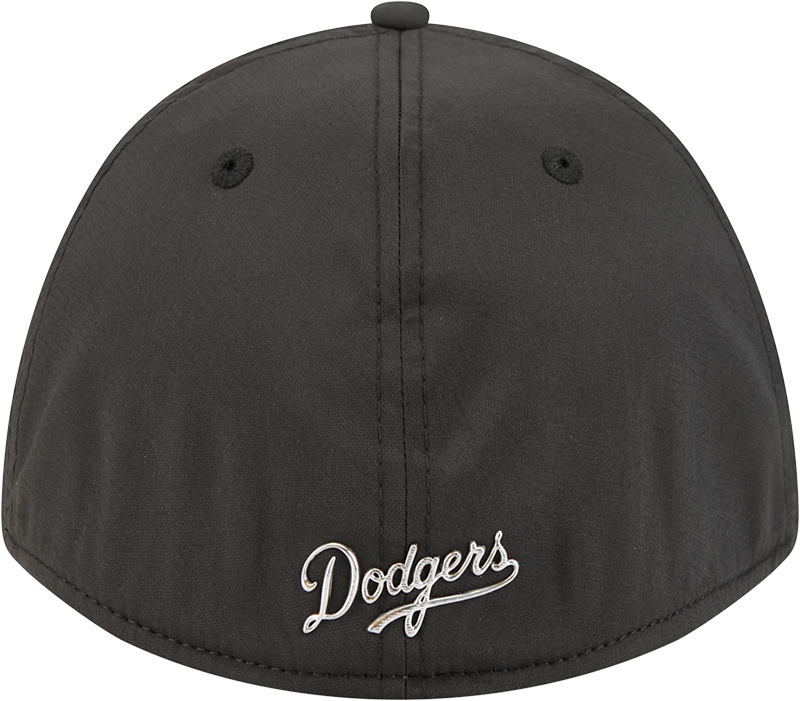 Los Angeles Dodgers New Era M-Crown 39Thirty Metallic Black Performance Flex Fit Hat Official Team Hat Sports Fan Cap Official NFL Team Hat Football Fan Cap