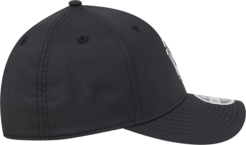 New York Yankees New Era M-Crown 39Thirty Metallic Black Performance Flex Fit Hat Official Team Hat Sports Fan Cap Official NFL Team Hat Football Fan Cap