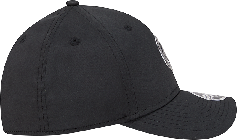 Chicago Cubs New Era M-Crown 39Thirty Metallic Black Performance Flex Fit Hat-Crawling Bear Official Team Hat Sports Fan Cap Official NFL Team Hat Football Fan Cap