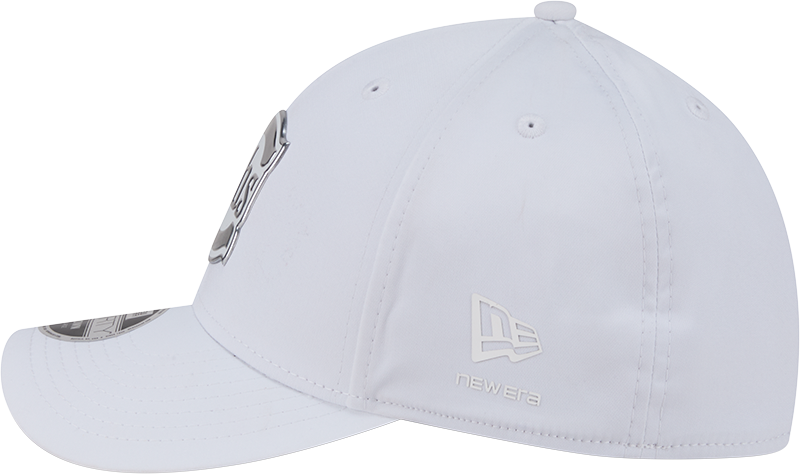Chicago Cubs New Era M-Crown 39Thirty Alternate 2 Metallic White Performance Flex Fit Hat Official Team Hat Sports Fan Cap Official NFL Team Hat Football Fan Cap