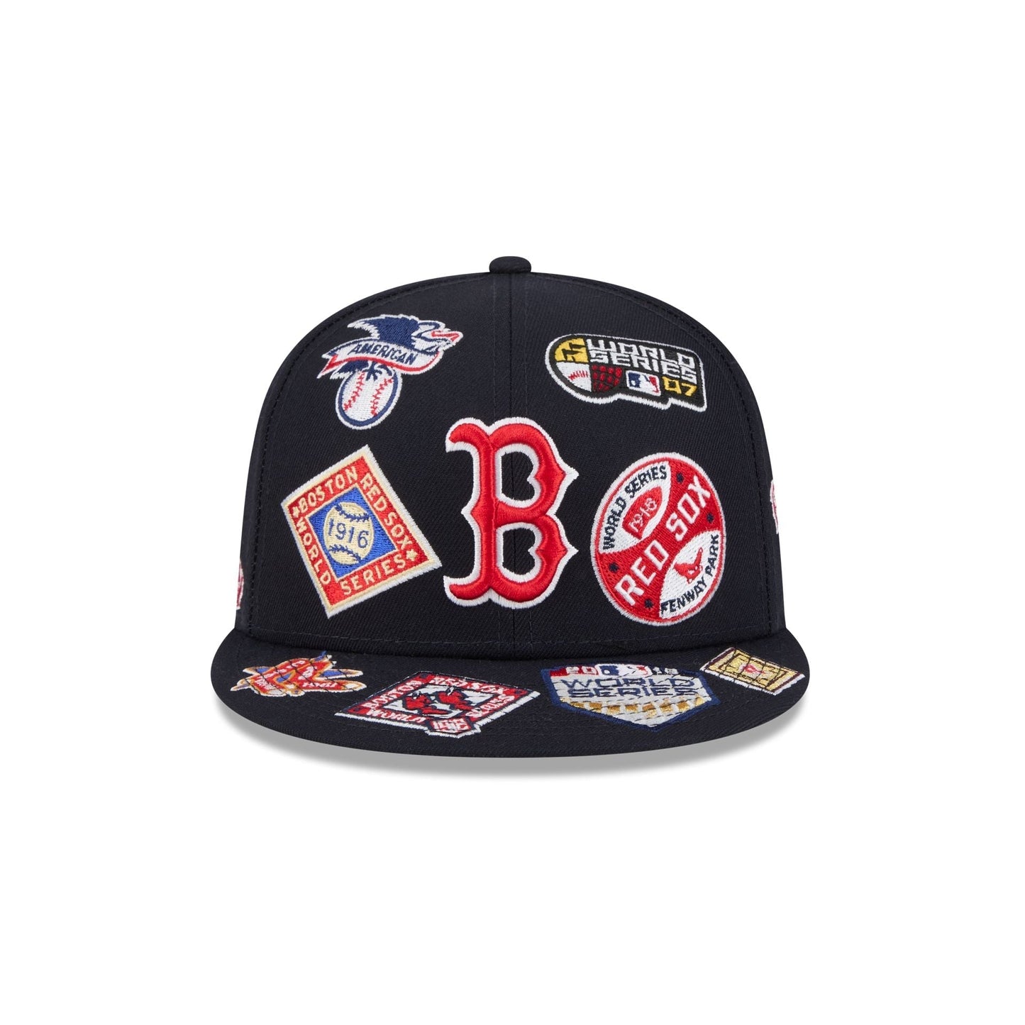 Boston Red Sox MLB All Over Patch 59FIFTY New Era Official Team Hat Sports Fan Cap Official NFL Team Hat Football Fan Cap
