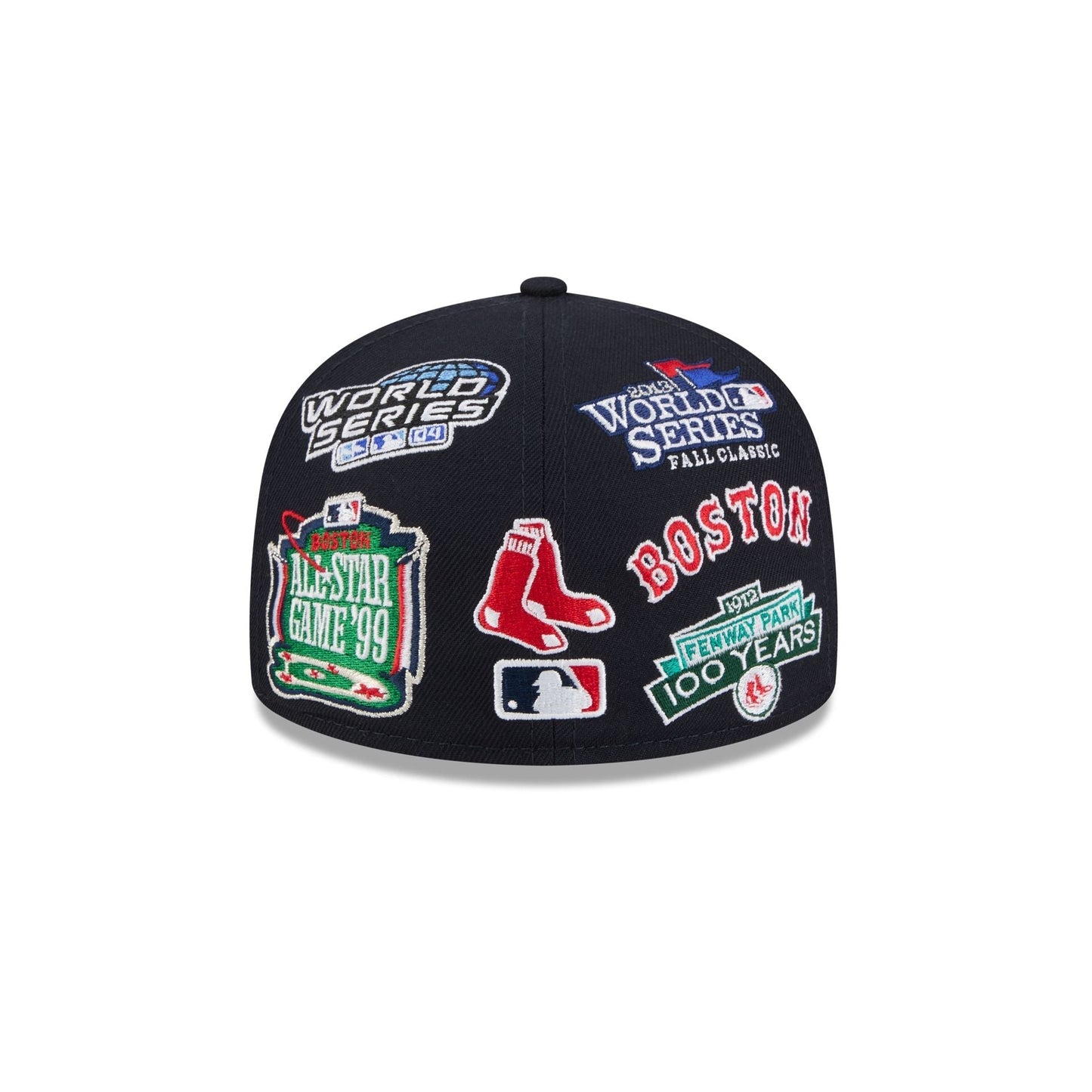 Boston Red Sox MLB All Over Patch 59FIFTY New Era Official Team Hat Sports Fan Cap Official NFL Team Hat Football Fan Cap