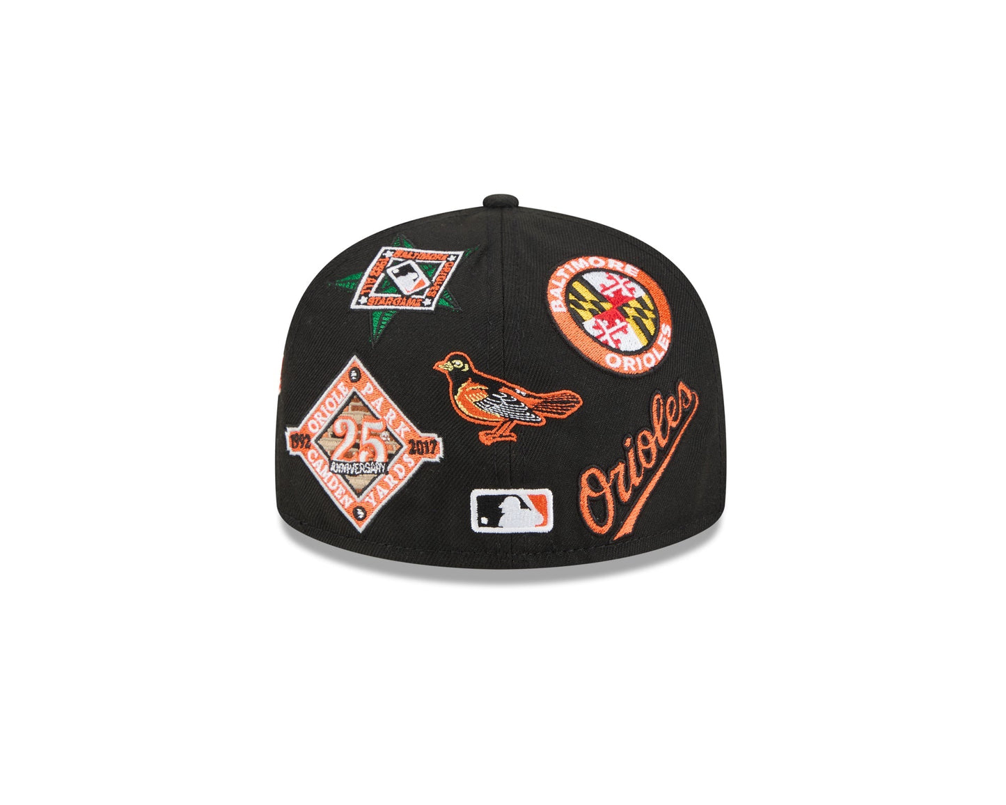 Baltimore Orioles MLB All Over Patch 59FIFTY Fitted New Era Official Team Hat Sports Fan Cap Official NFL Team Hat Football Fan Cap